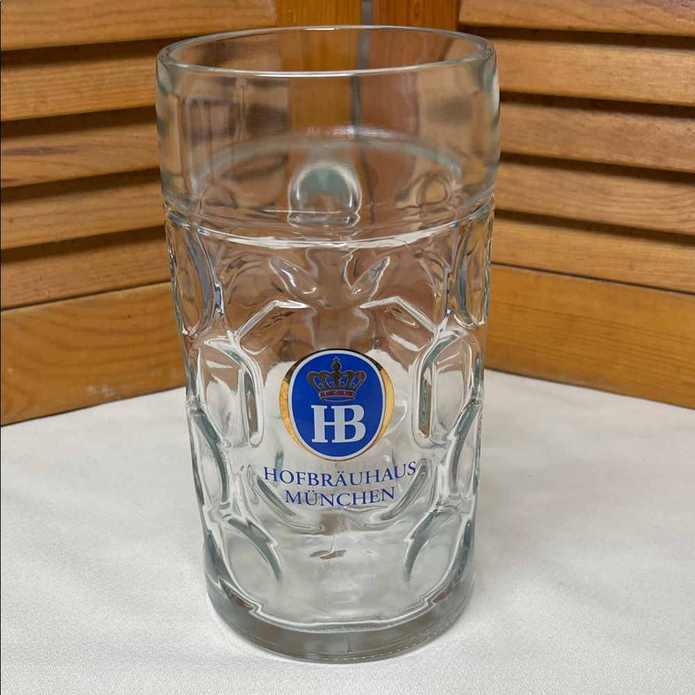 Glass Beer Stein - Clear